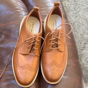 Cole Haan Men's Brown Leather Oxfords